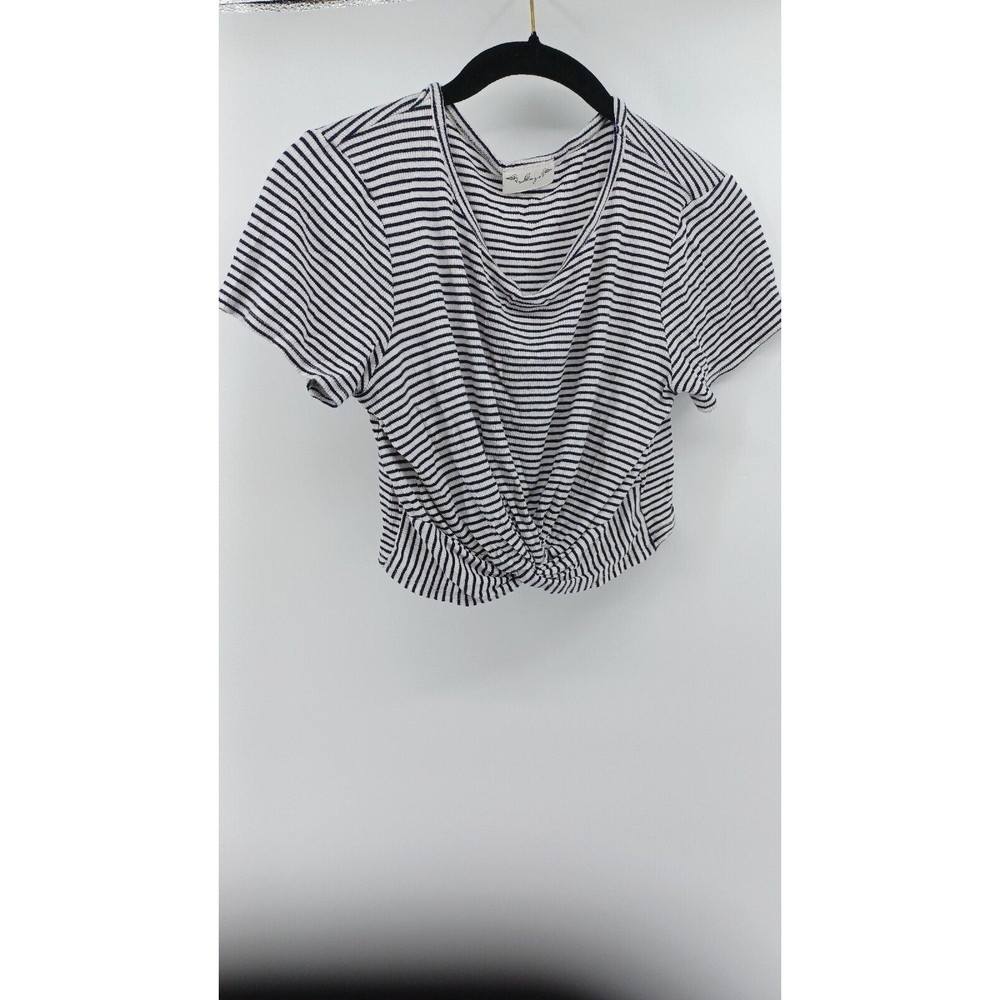 Gaze Striped Crop Top Women's Twist At Waist